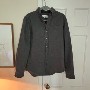 Anian Melton Wool Shirt, Size M